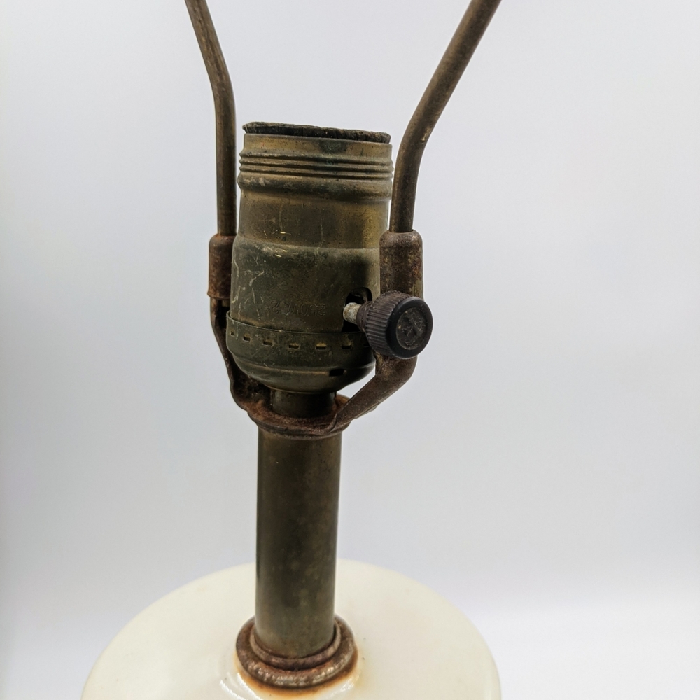 VTG Mid Century Mosaic Look Ceramic Table Lamp - Picture 4 of 8